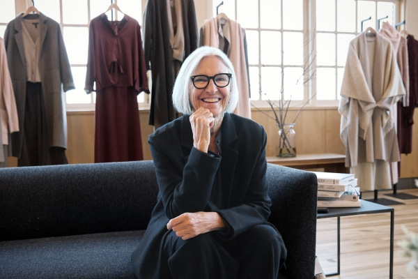 Founder Designer Eileen Fisher - Image courtesy of Eileen Fisher